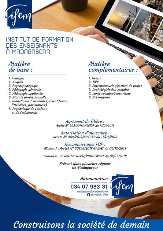 Les modules de formation de l'IEFM